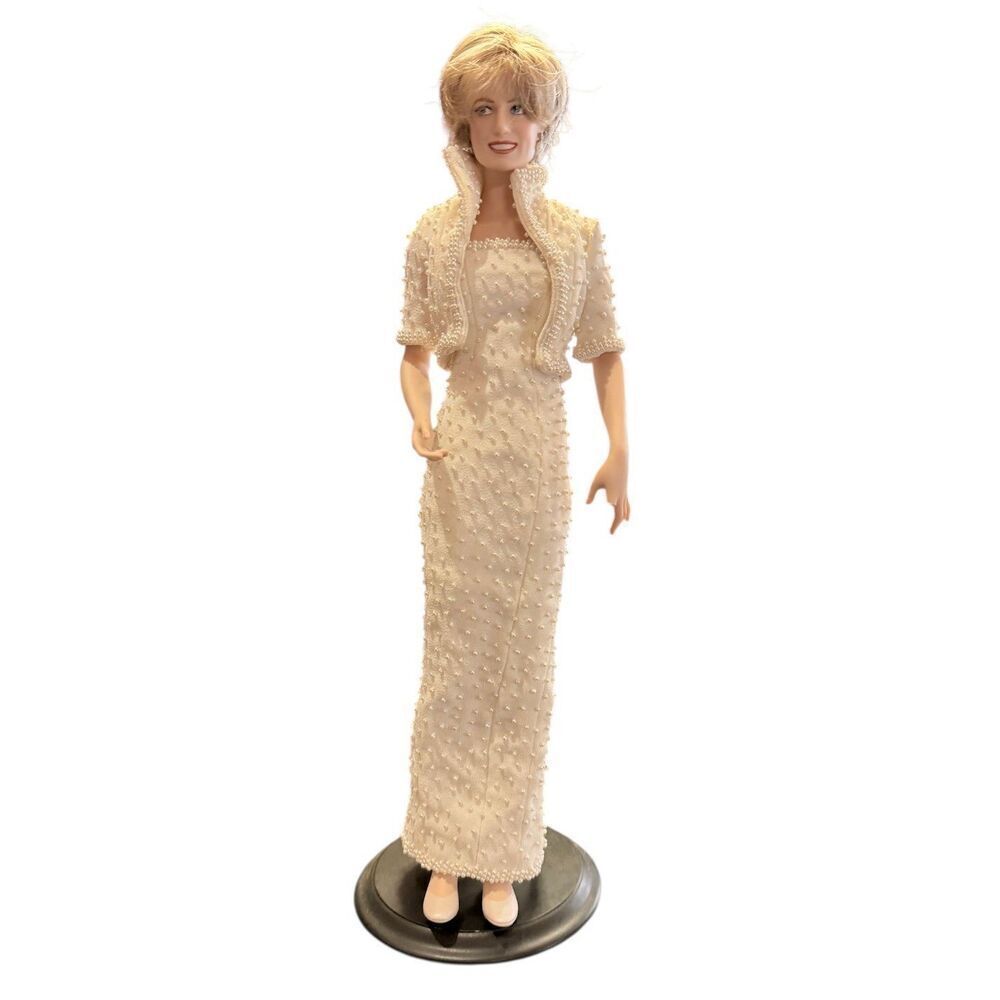 Franklin Mint Princess Diana Princess of Wales Porcelain Doll Collectible Figure